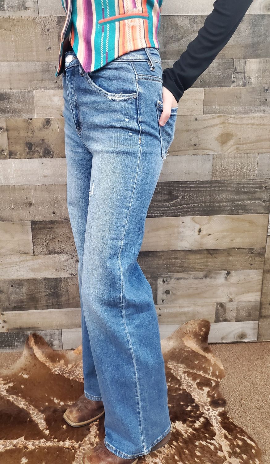 High-Rise Wide Leg Jeans