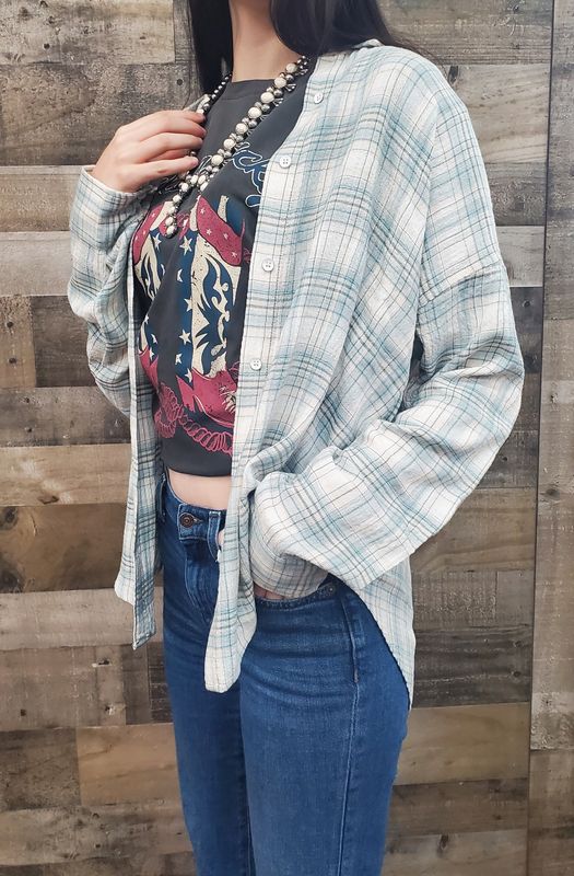 LEETONIA LS BOYFRIEND SHIRT