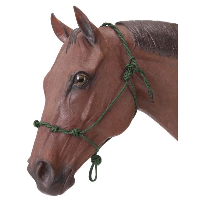 Knotted Rope Halter with Twisted Crown