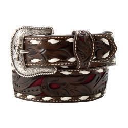 Boys Belt 1 1/2&quot; - 1 1/4&quot; Scrolling Filigree Underlay