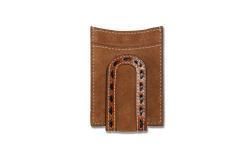 Mens Bifold Money Clip Wallet Roughout Buck Lace