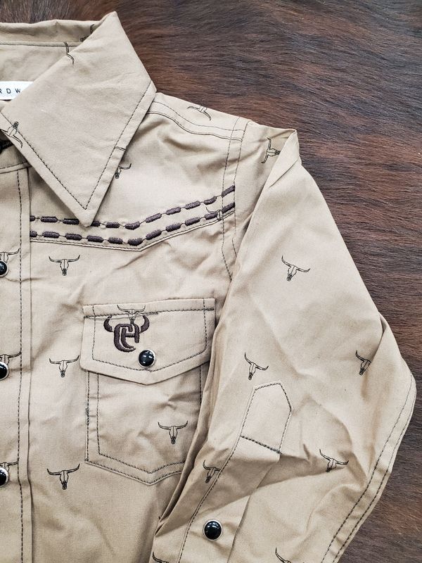 Scatter Skull LS Print Snap