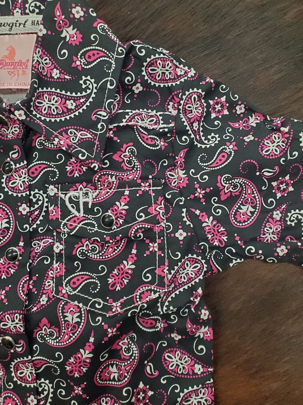 Bandana Paisley LS Romper