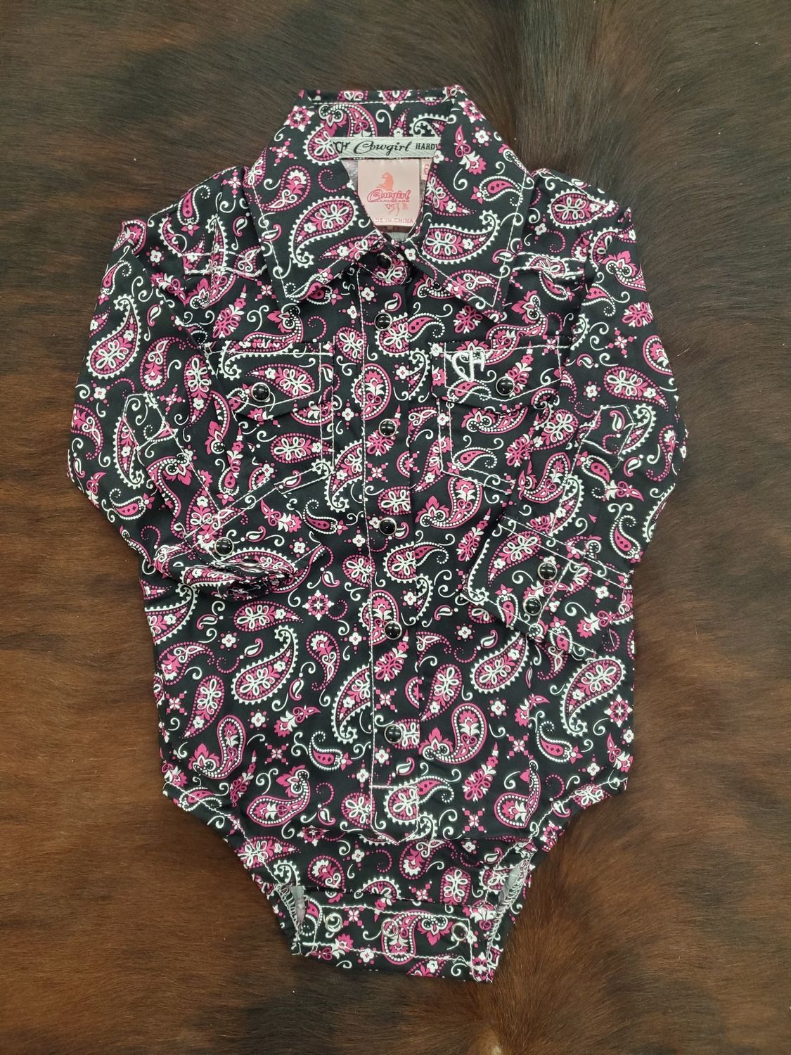 Bandana Paisley LS Romper