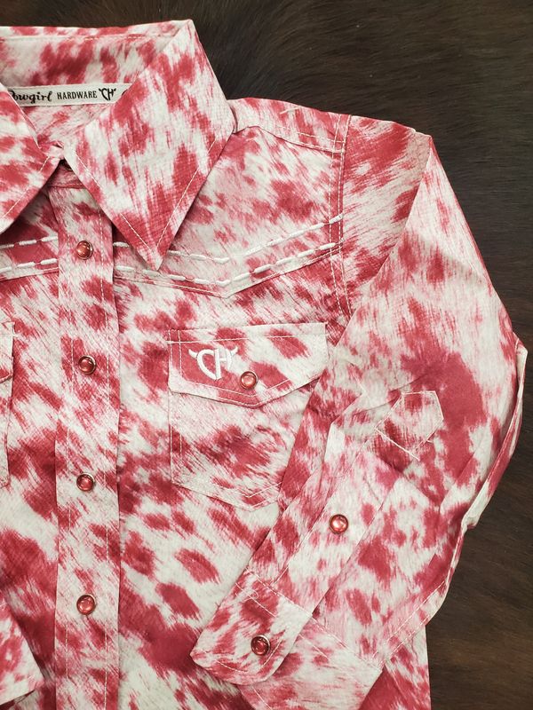 Cowhide LS Print Snap