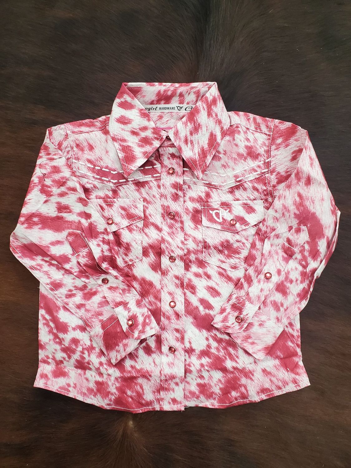 Cowhide LS Print Snap