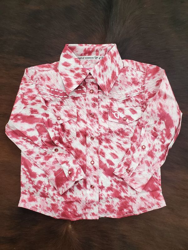 Cowhide LS Print Snap