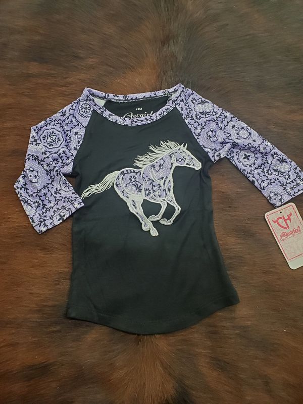 Wild Horse Raglan Tee