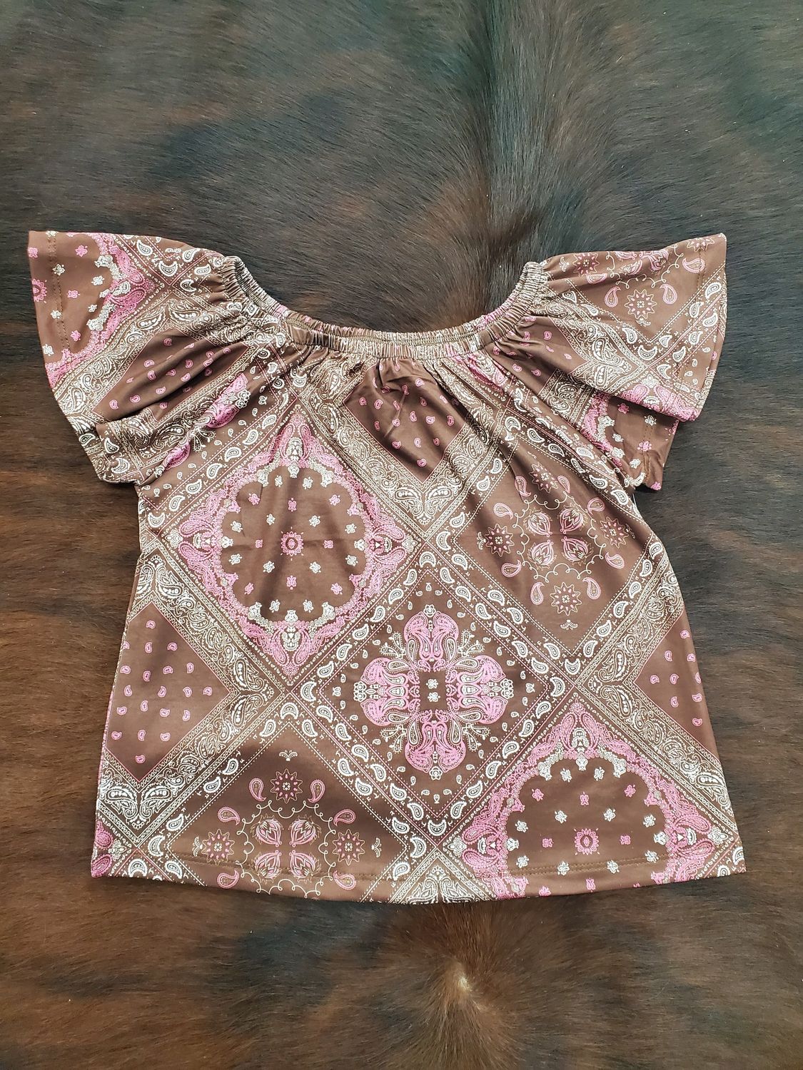 Bandana Flutter Sleeve Top