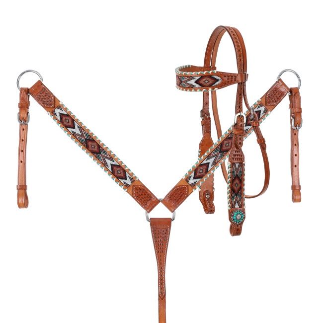 Kaleidoscope Browband Headstall and Breastcollar Set