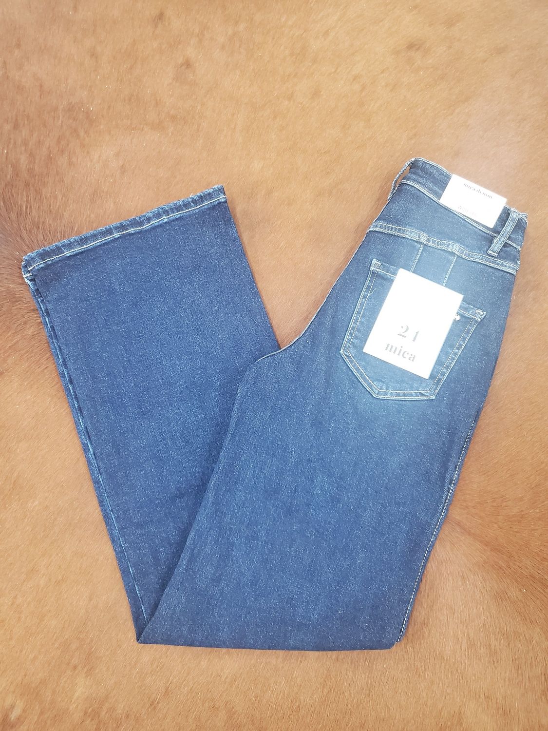 Super High Rise Wide Leg Denim Jeans