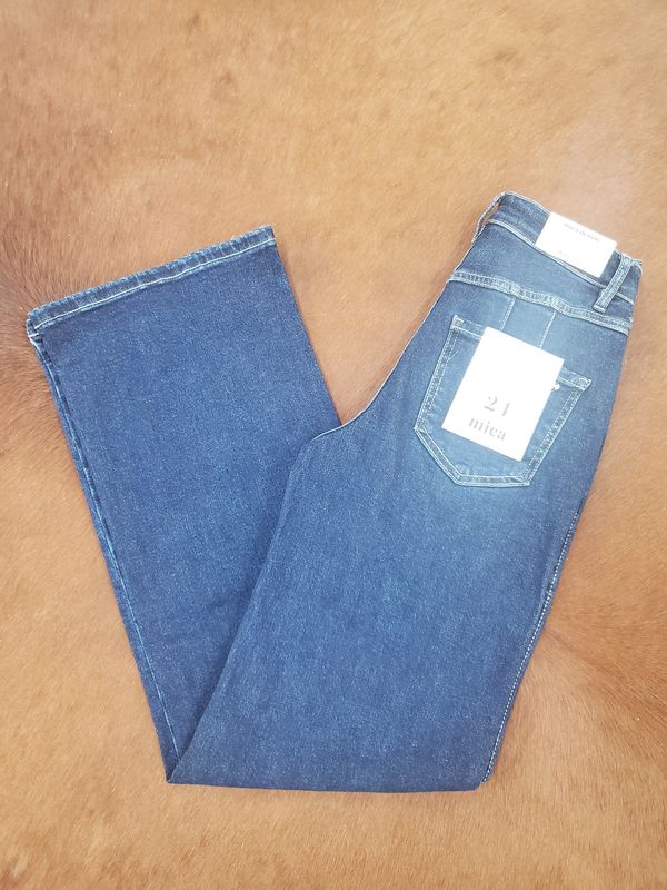 Super High Rise Wide Leg Denim Jeans