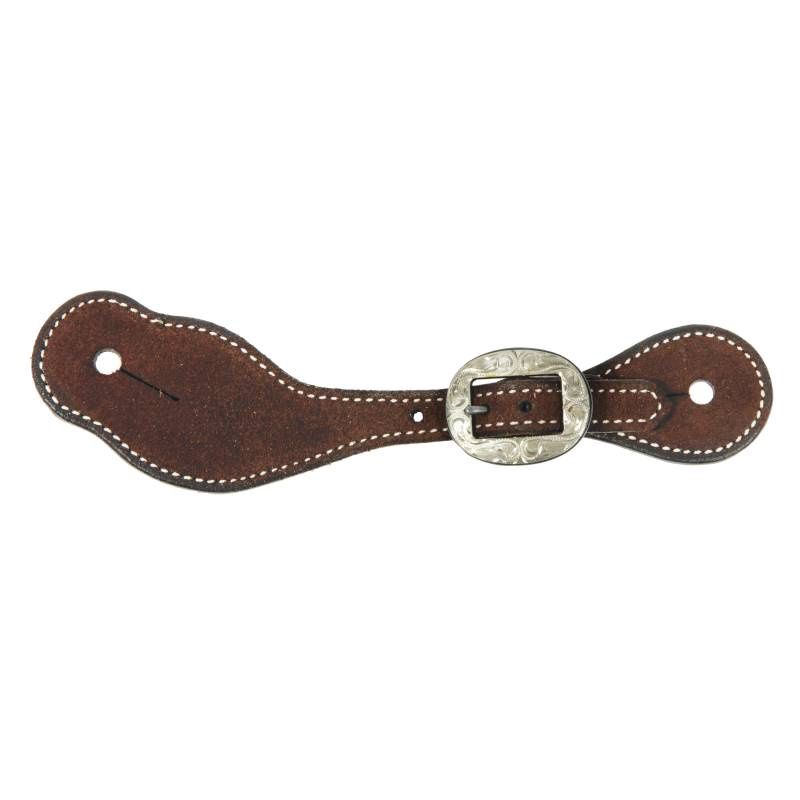 Ladies/Youth Chocolate Roughout Spur Strap