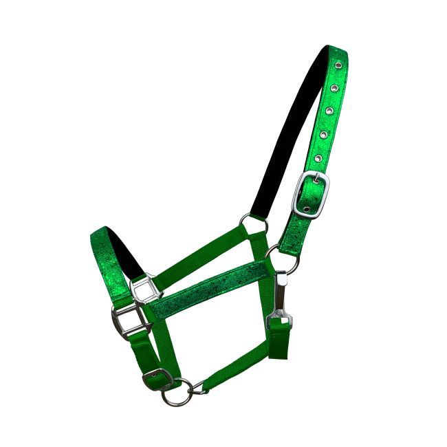Pony Size Nylon Glitter Halter