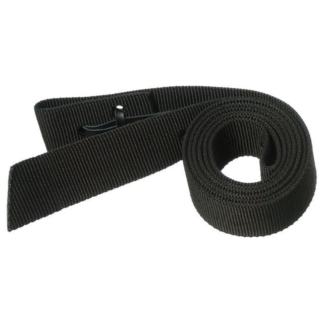 Nylon Web Pony Tie Strap, Color: Black