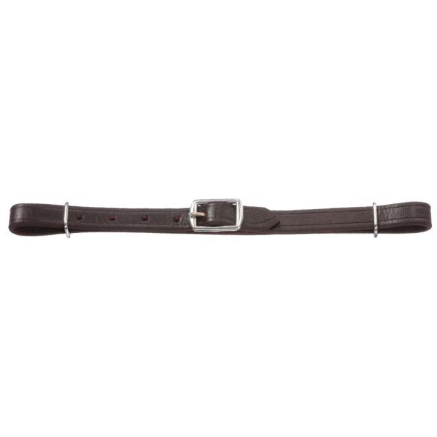 Leather Curb Strap, Color: Dark Oil