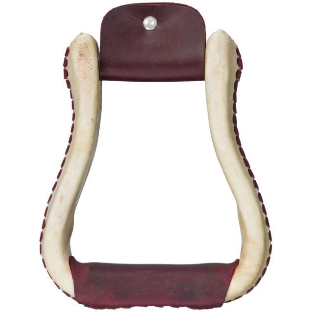 Laced Rawhide Visalia Stirrups