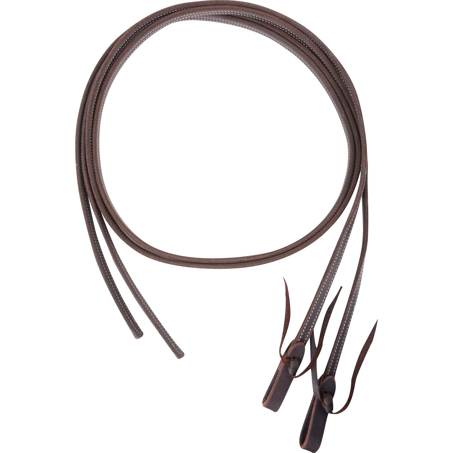 Split Reins 5/8-inch Thick Tied Ends with Double Stitched Heavy Latigo