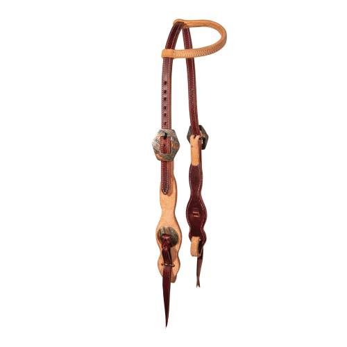 Two Tone Tassel Quick Change Single Ear Headstall