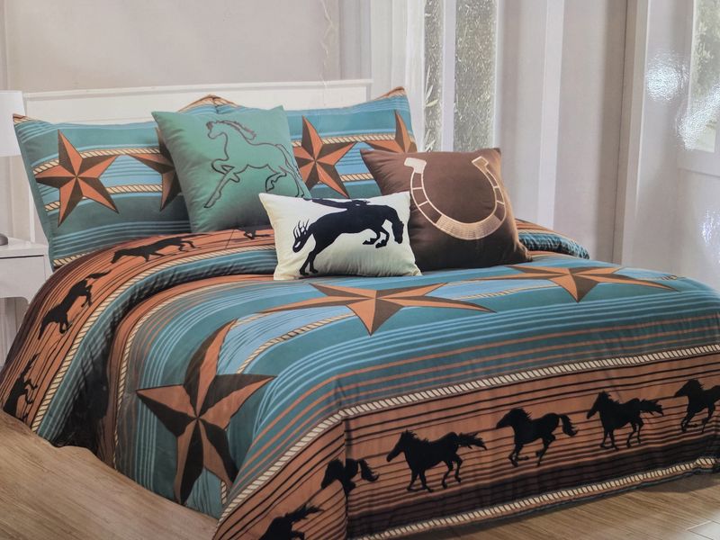 6 Pc Queen Comforter Set-2 Color Options!
