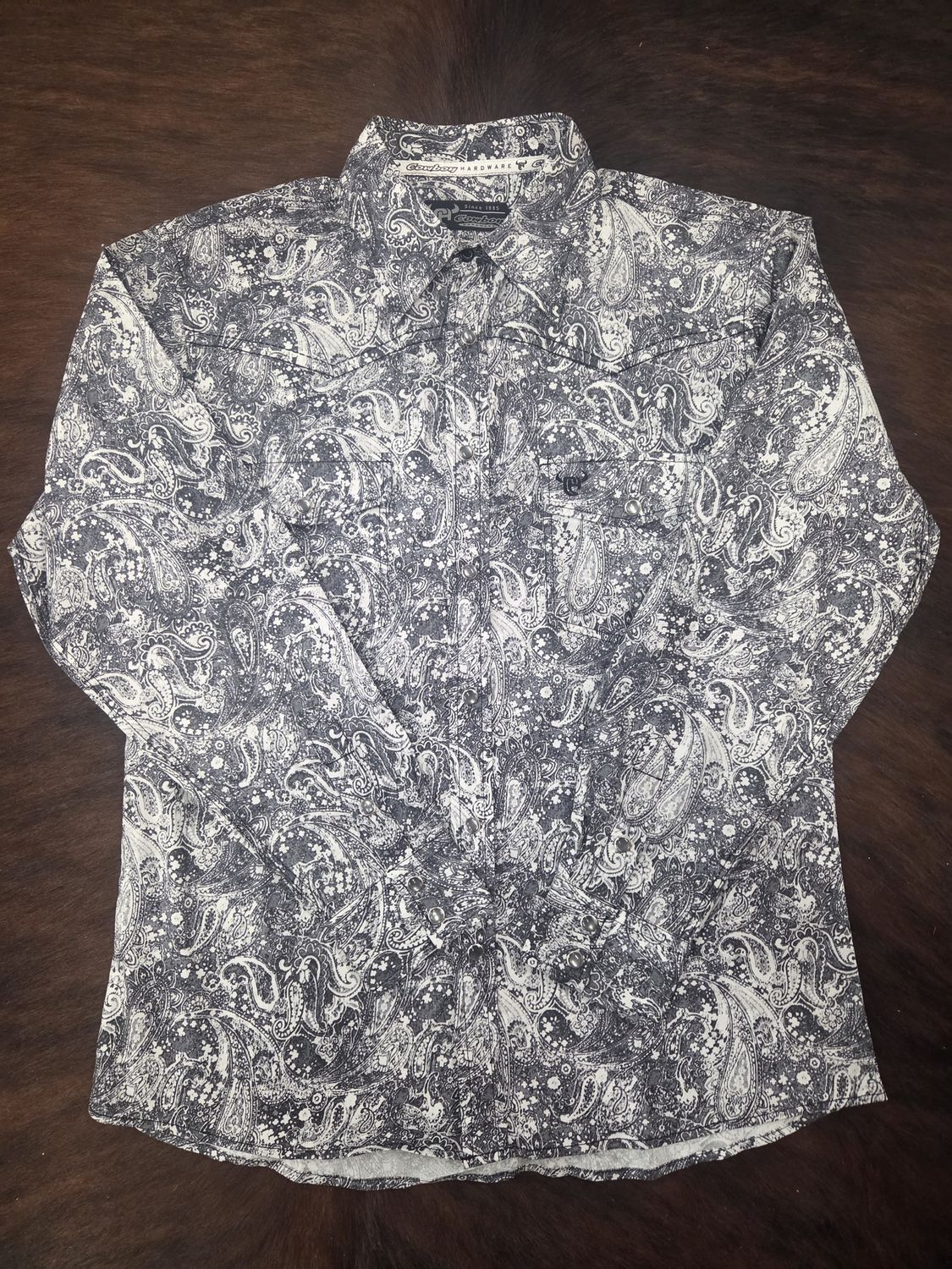 Charcoal Paisley