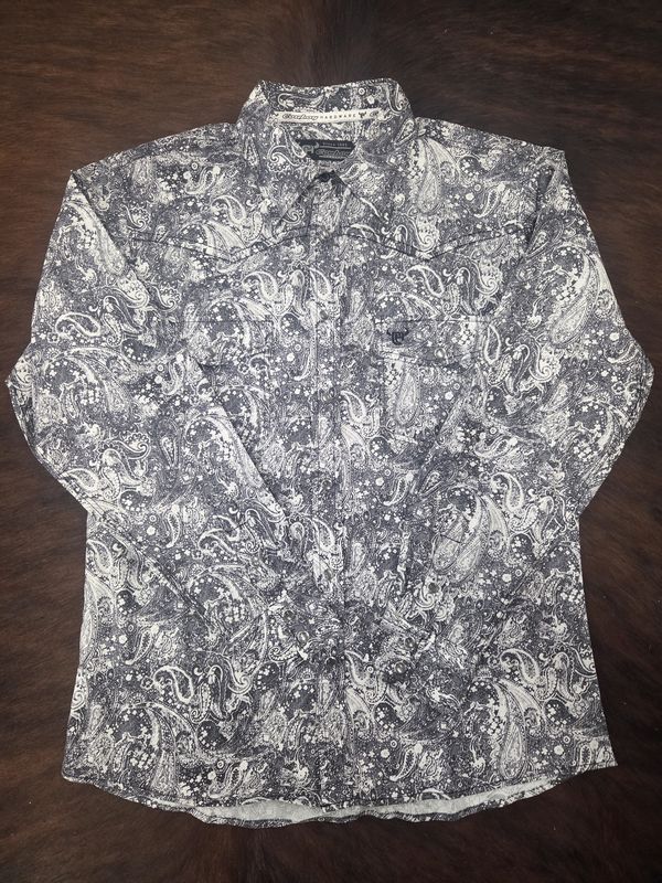 Charcoal Paisley