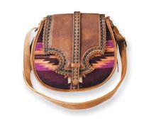 Aztec Blanket Saddle Purse
