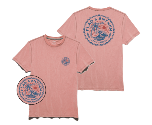 SUNSET ALE SS PERFORMANCE TEE, Size: S, Colour: red