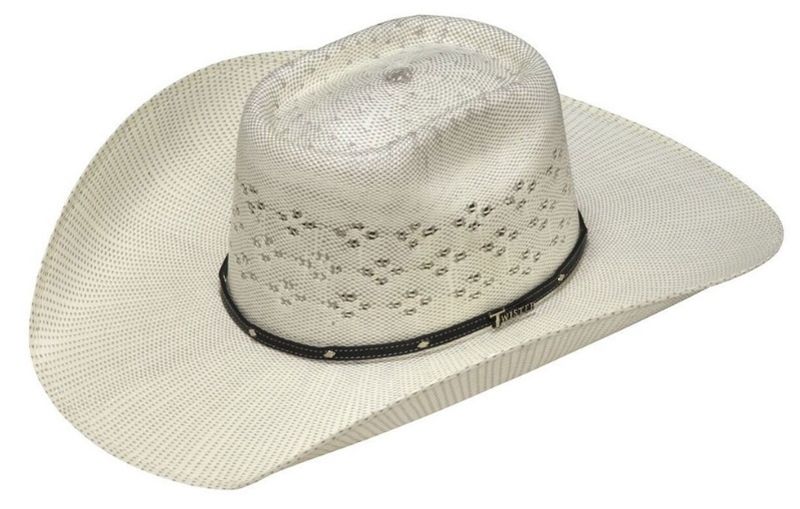 Ivory/Grey Bangora Straw Hat