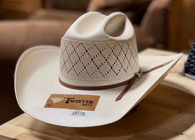 30X Shantung 4 1/4&quot; Cattleman&#39;s Straw Cowboy Hat