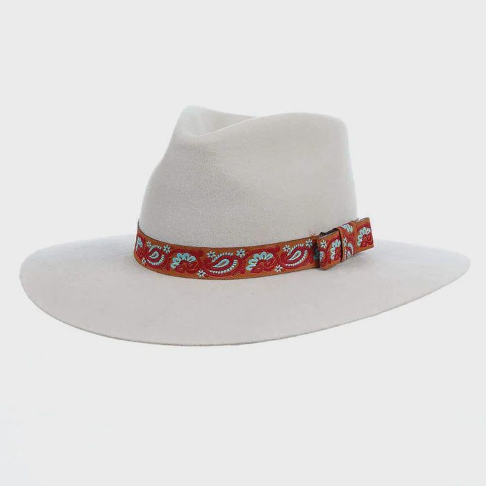 Pinch Front Silver Belly Fashion Hat 3 1/2` Brim