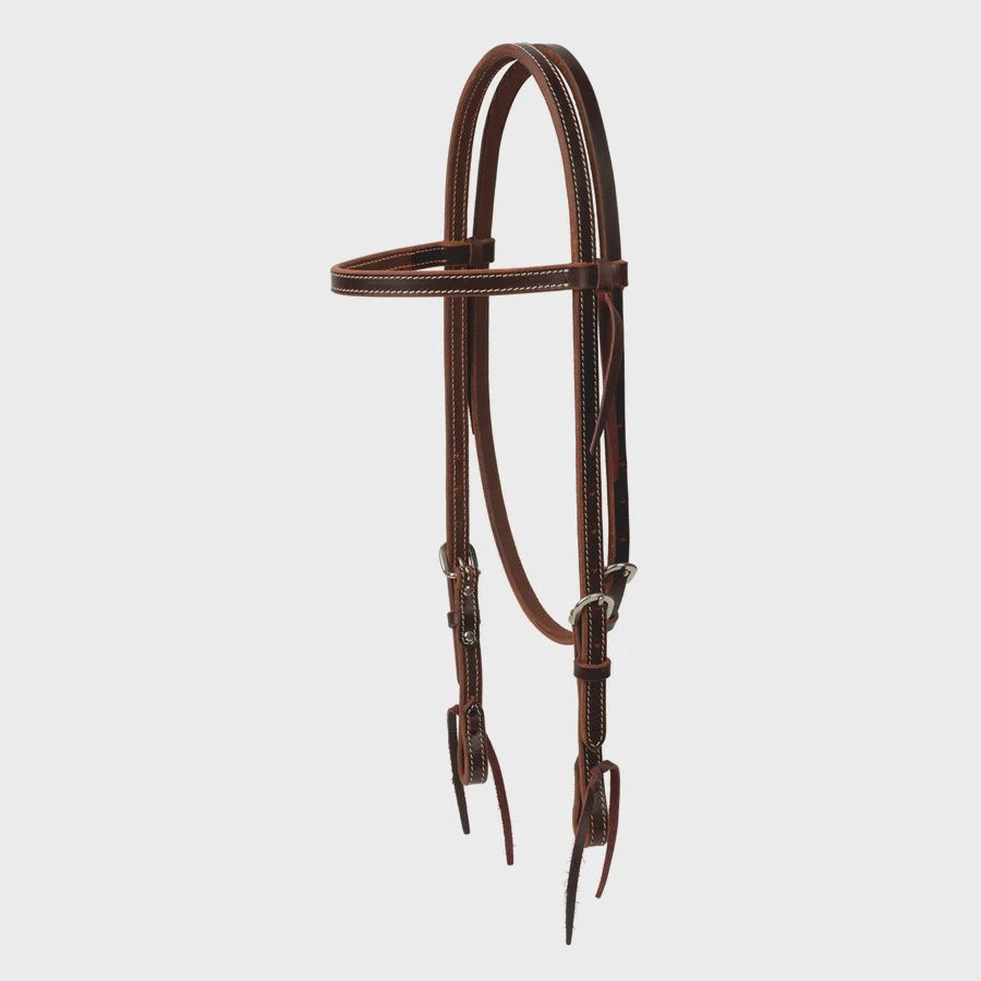 Buffalo Leather Browband Headstall
