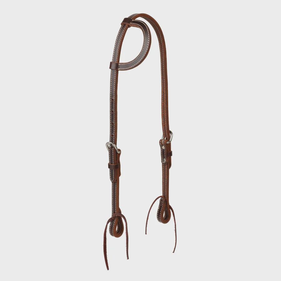 Buffalo Leather Sliding Ear Headstall