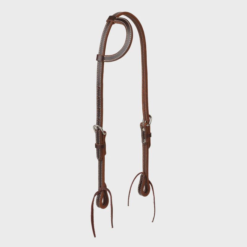 Buffalo Leather Sliding Ear Headstall