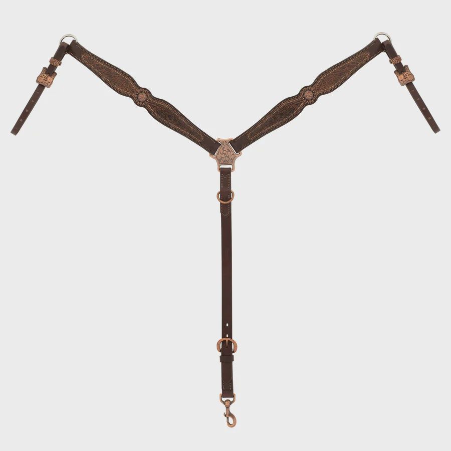 Western Floral Scalloped Breast Collar