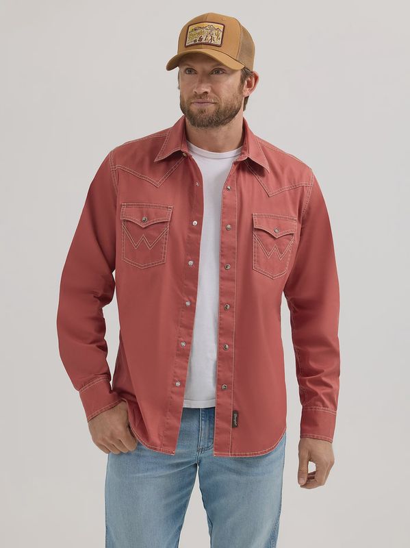 Retro Premium Western Snap Solid Shirt