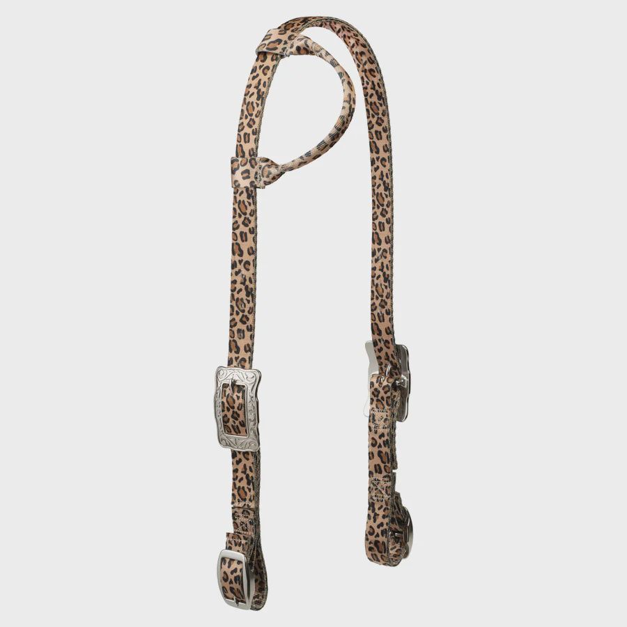Patterned Poly Headstall, Color: Leopard