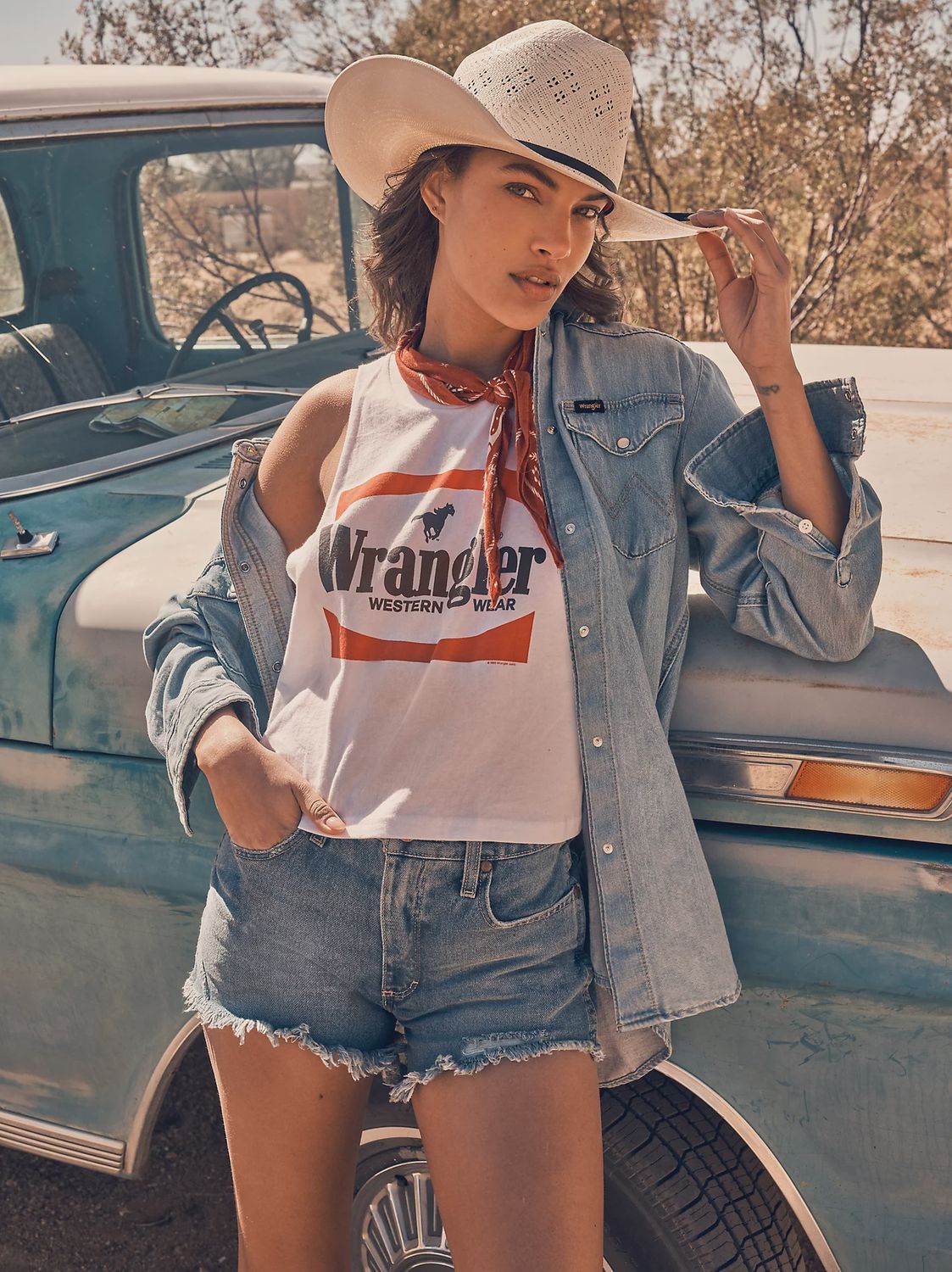 Wrangler Festival Crop Tank