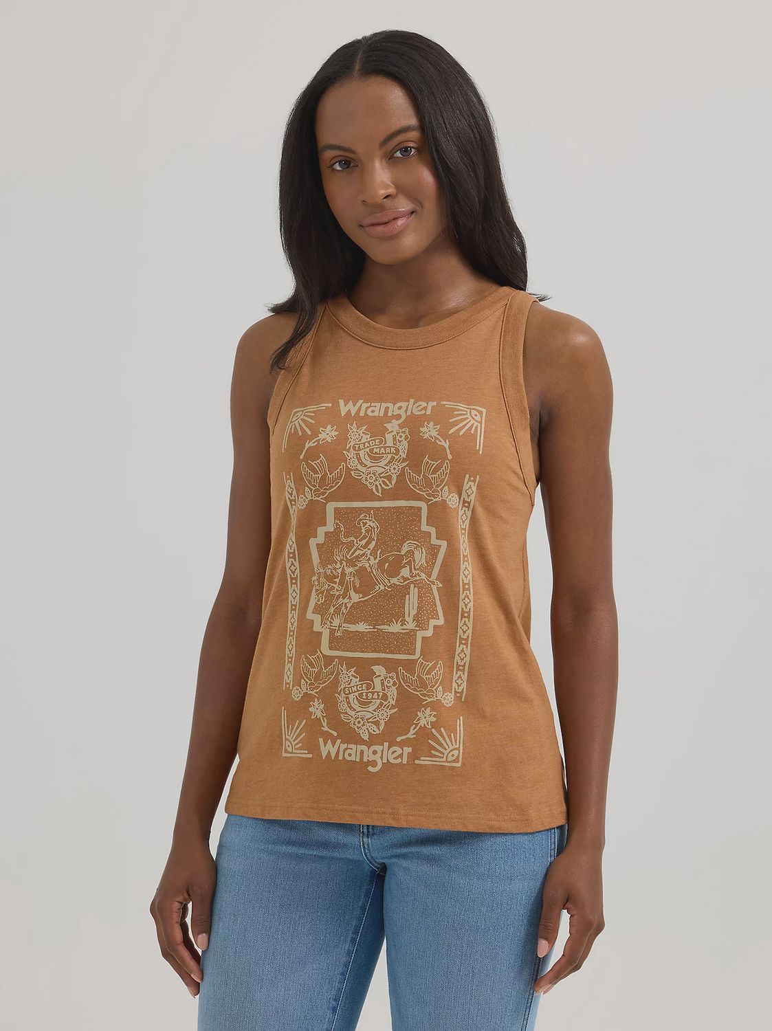 Western Graphic Goddess Tank