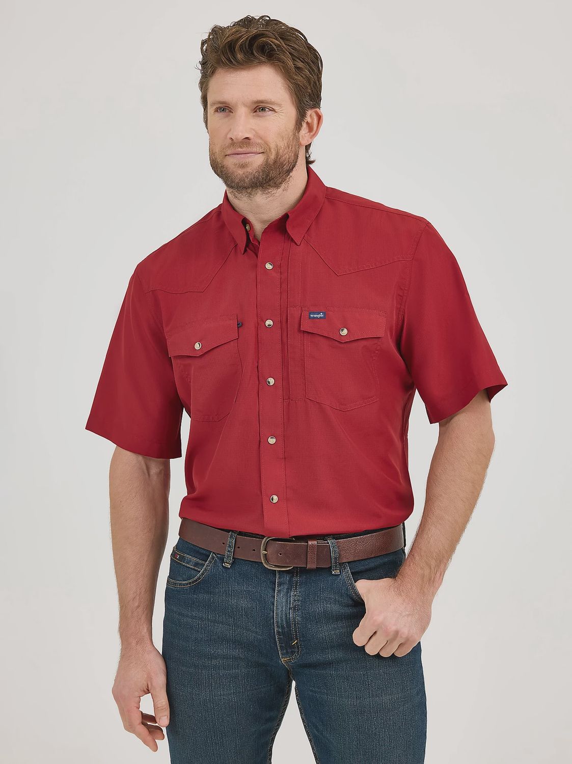 Performance Snap Short Sleeve Solid Shirt