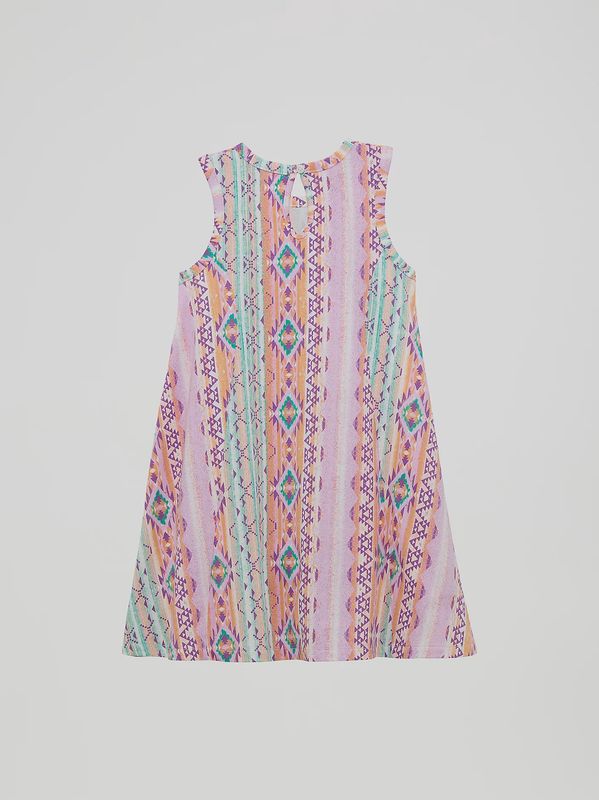 Western Sleeveless Swing Dress