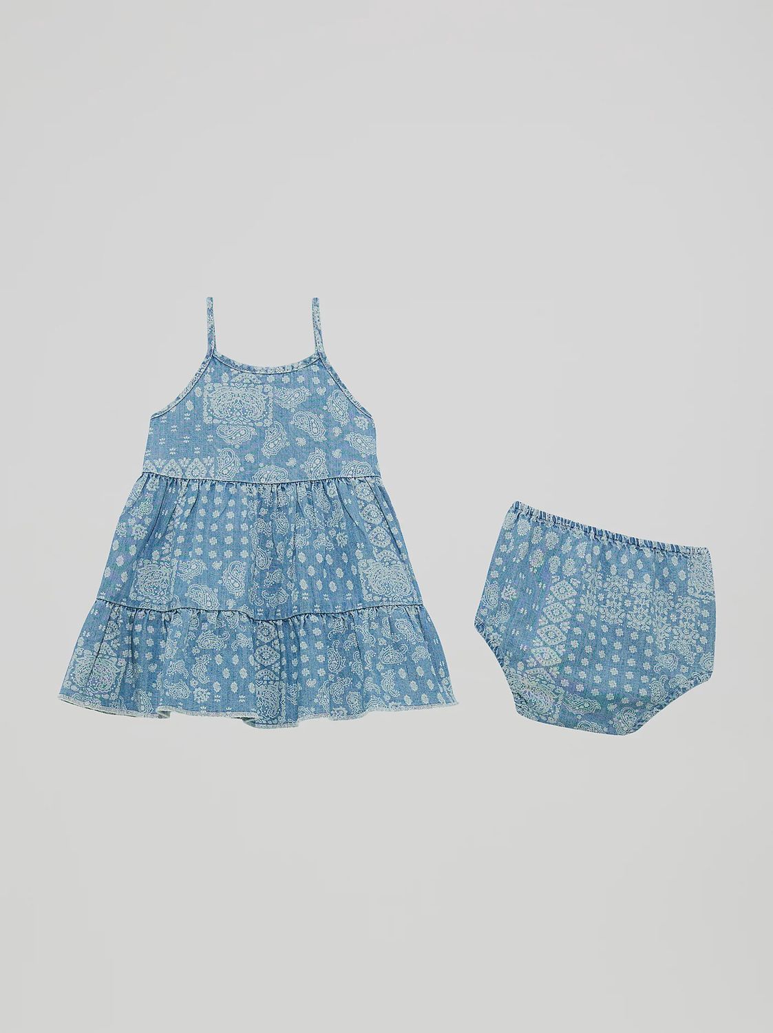 Little Girl&#39;s Bandana Tank Tiered Dress