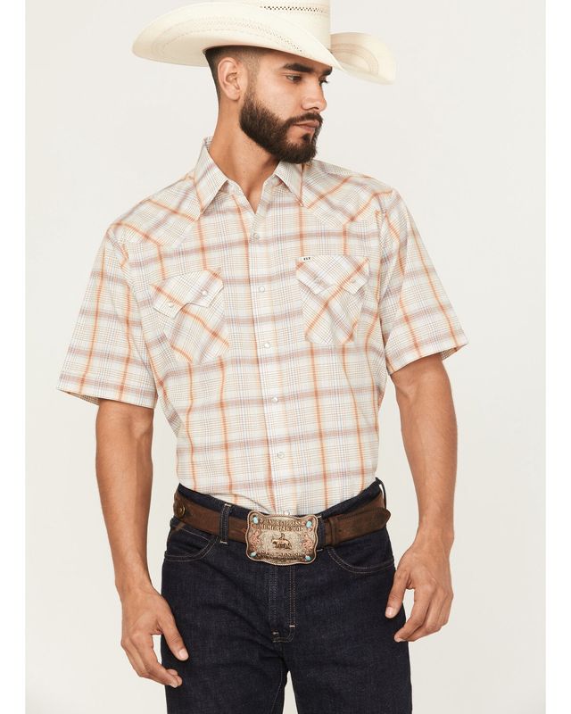 Assorted Print Short Sleeve Snap-Various Colors!