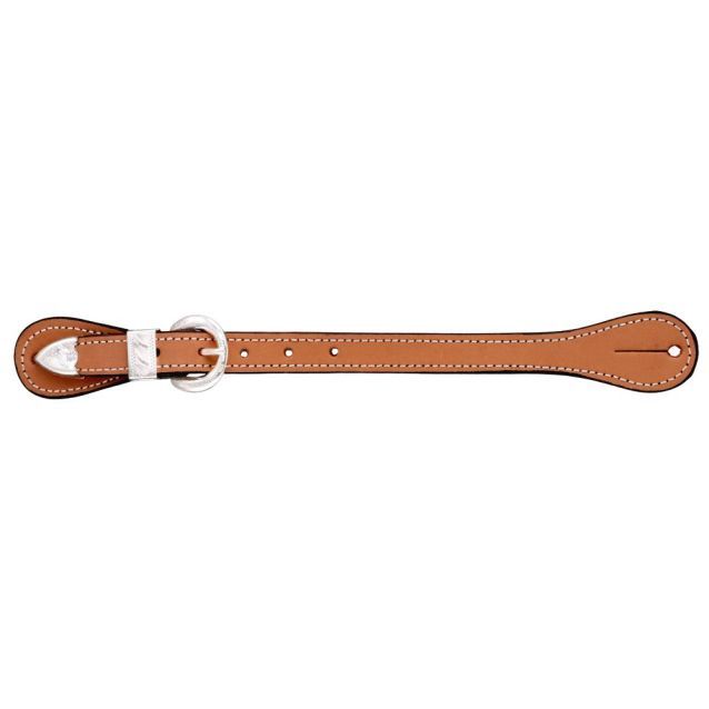 Royal King Silver Show Spur Straps, Color: Medium Oil, Size: Ladies