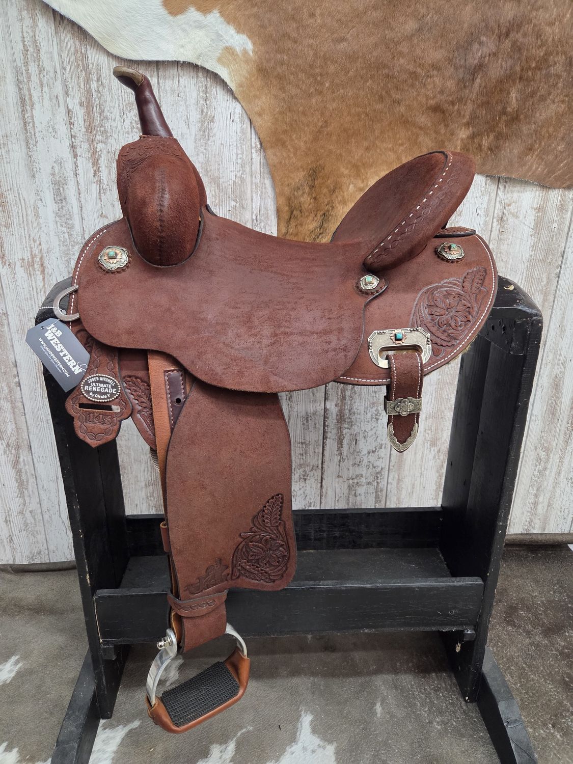 14.5&quot; Wide CY Josey-Mitchell Renegade Barrel Saddle
