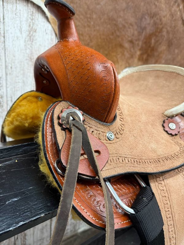 10" Pony Bars Rancher Saddle-Youth