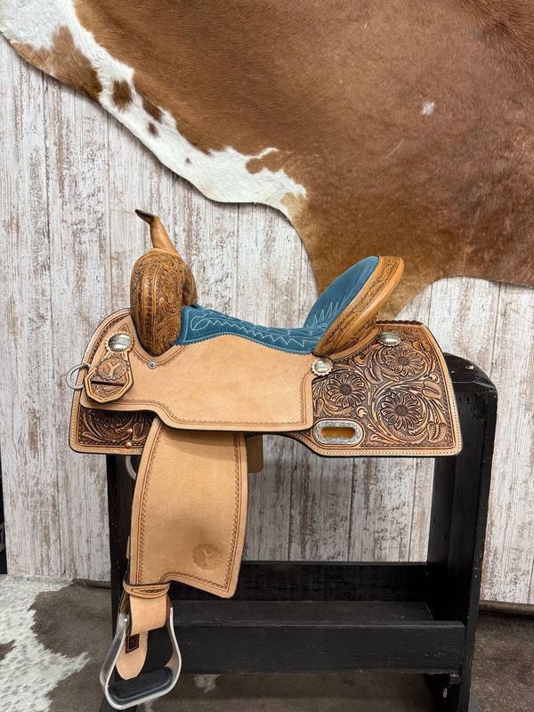 15&quot; Wide Fit Circle Y Maisie Freedom Barrel Saddle