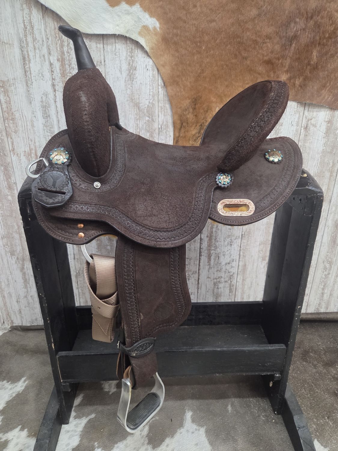15&quot; Wide Fit Circle Y Windsor Barrel Saddle
