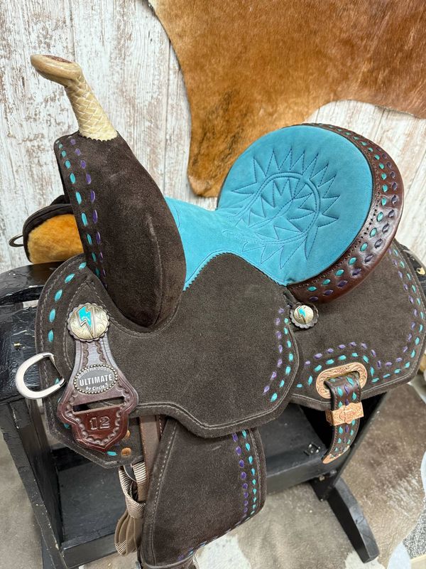 12" Wide Fit CY Josey-Mitchell Lightspeed Barrel Saddle