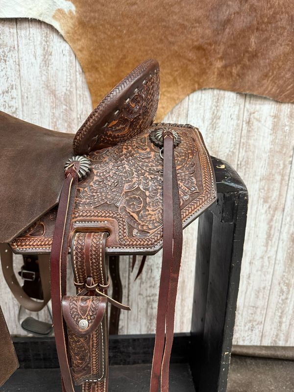 14" Wide Fit Double J Pro Barrel Saddle